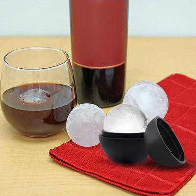 Silikon-Kugel-Eiswürfelform mit Deckel, lebensmittelechte Eisball-Schale für Whiskey-Cocktails, leicht zu lösender, auslaufsicherer Eiswürfelbereiter für den Gefrierschrank