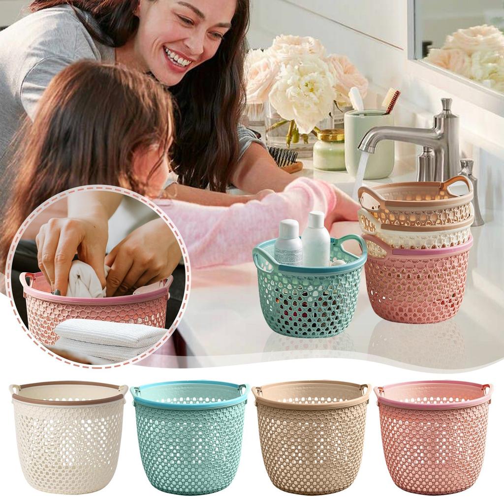 Portable Dirty Clothes Basket Dirty Clothes Storage Basket Large Clothes Rack Laundry Basket Bathroom Hollow Dirty Clothes Basket