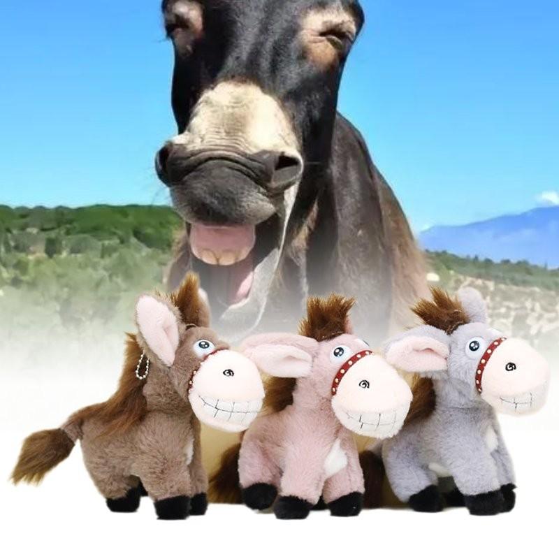 Toy Donkey Plush Doll Keychain Bag Decorative Ornament Pendant Pp Cotton Filling