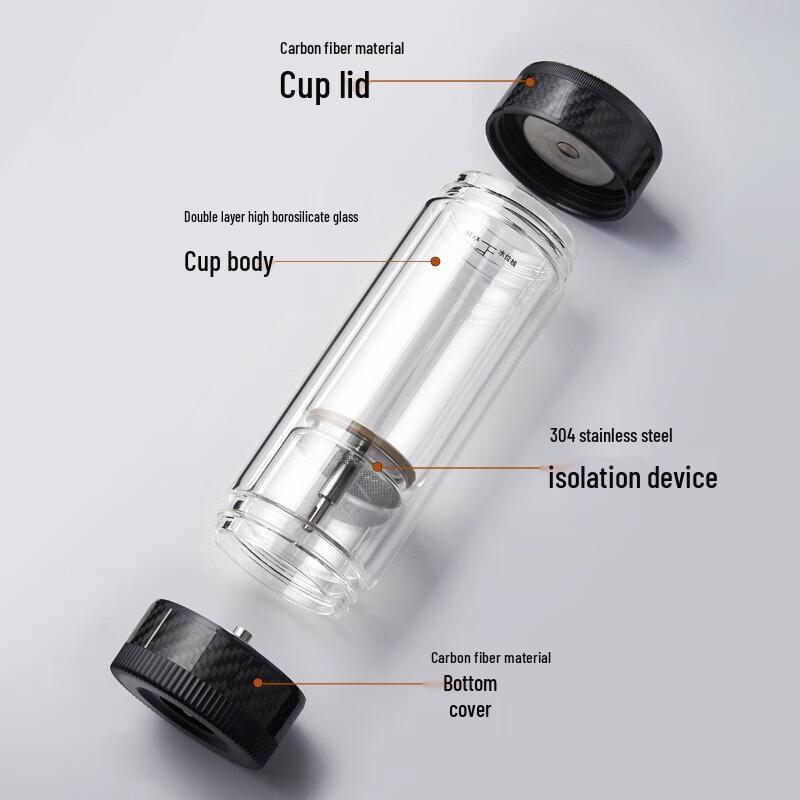 Cha Zhi Lian Double Wall Tea Infuser Glass Mug