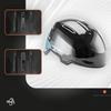Kask narciarski snowboardowy z nausznikami rozmiar L - czarny