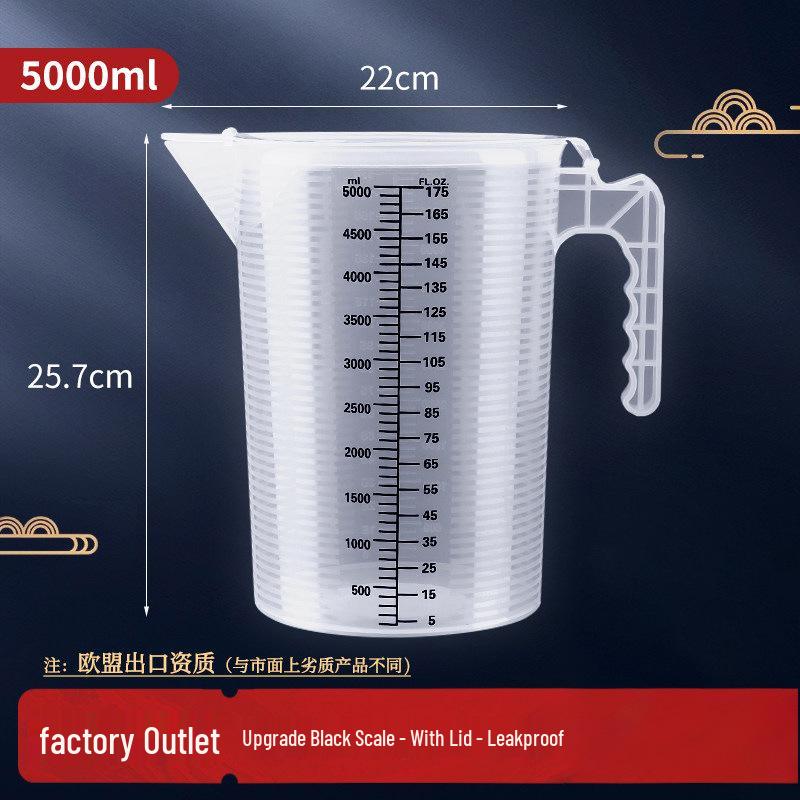 Hengzhi Large Capacity Food-Grade Plastic Measuring Cup for Milk Tea