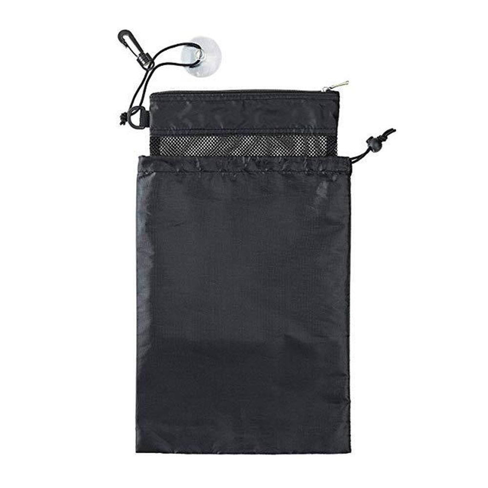 

Lightweight Drawstring Drawer Wash Bag Black Mesh Toiletry Bag New Hanging Bath Bag Bathroom Black
