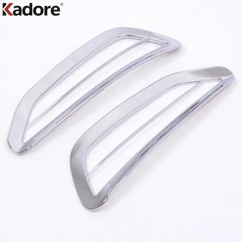 For Hyundai Accent i25 Hatchback 2011 2012 Chrome Car Rear Bumper Fog Lamp Light Cover Trim Tail Foglight Trims Accessories