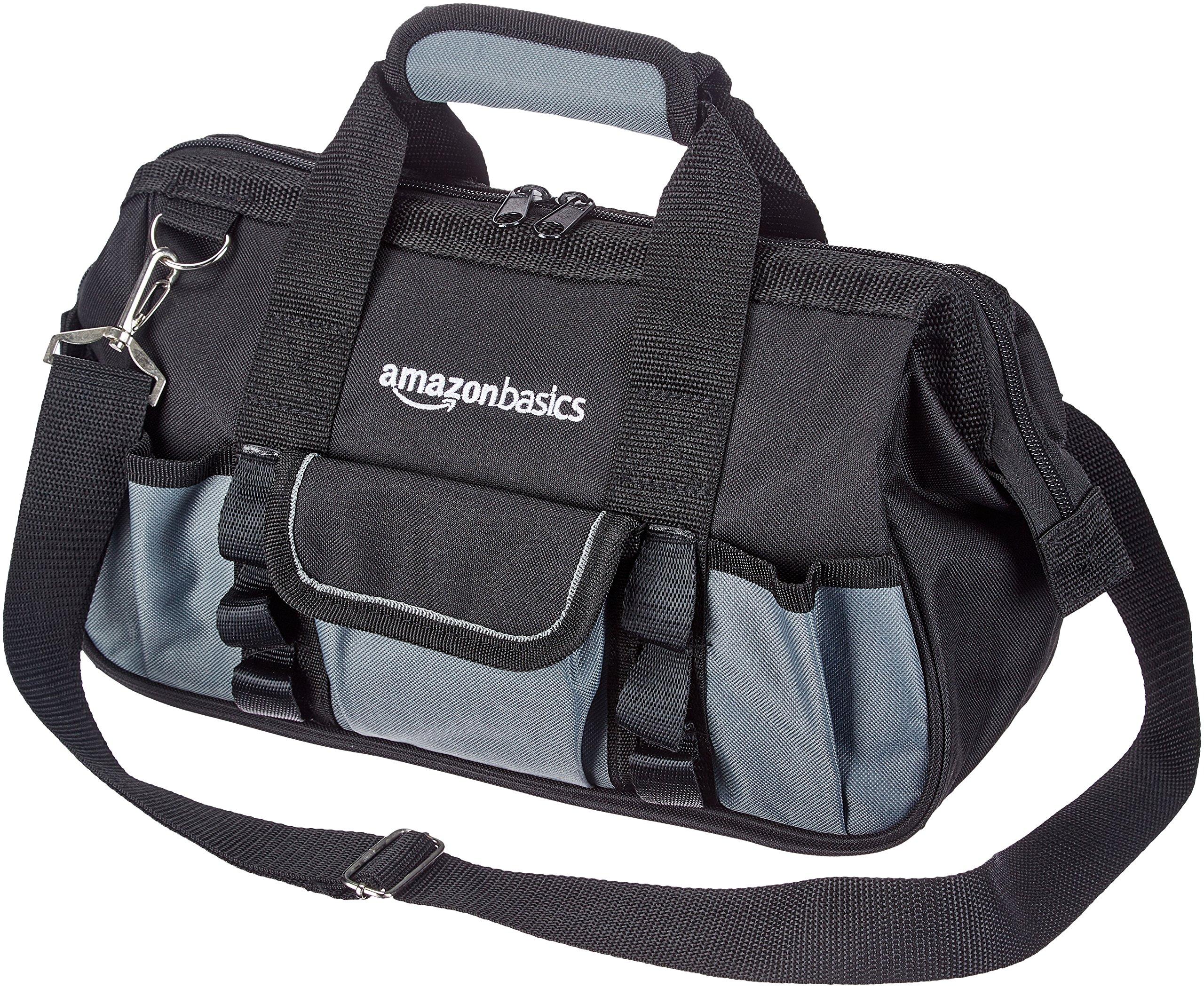 

Amazon Basics Tool Storage Black Gray Bag, 30cm, &