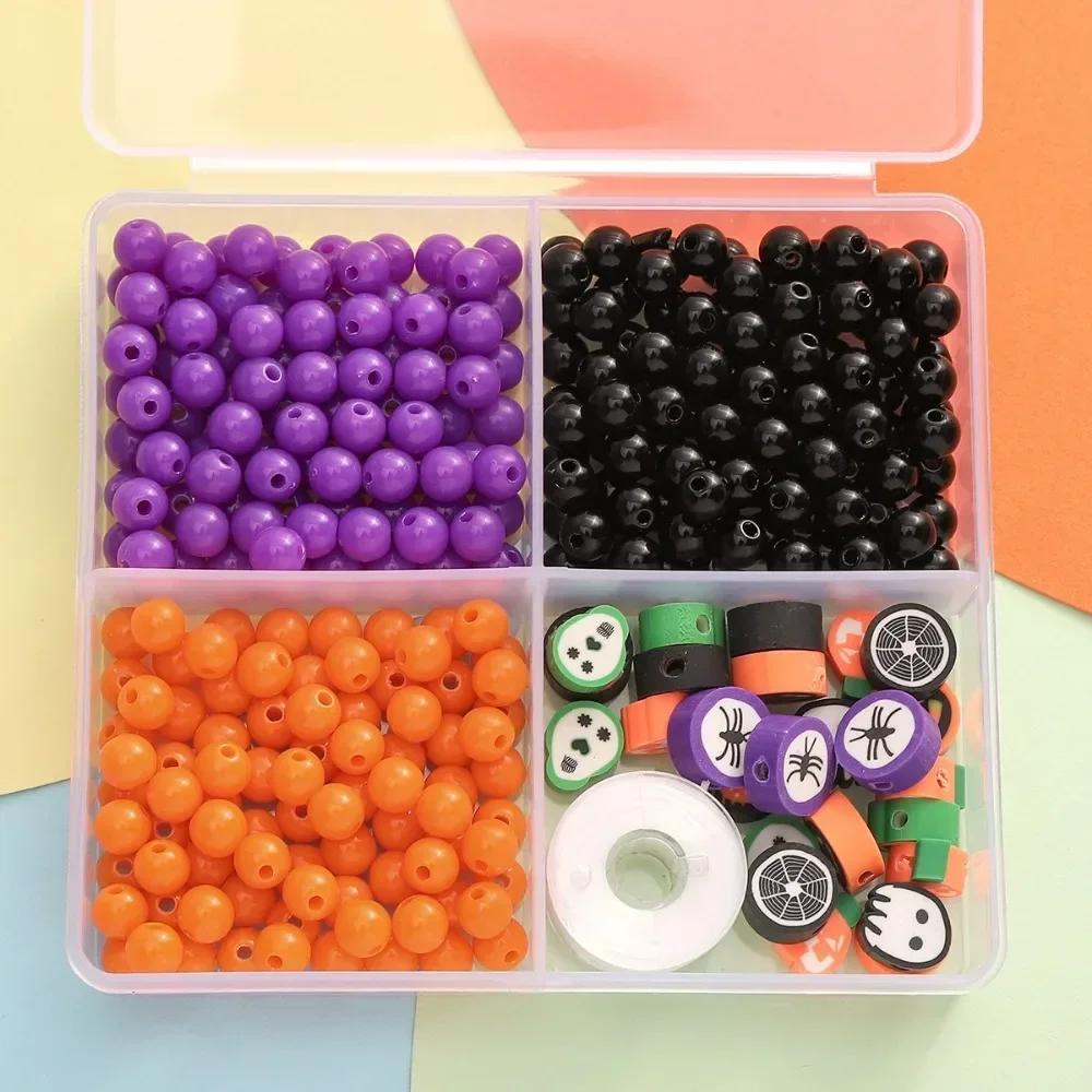 Halloween DIY Jewelry Making Kit Soft Clay Alphabet Beads for Crafting Unique Handmade Bracelets And Accessories