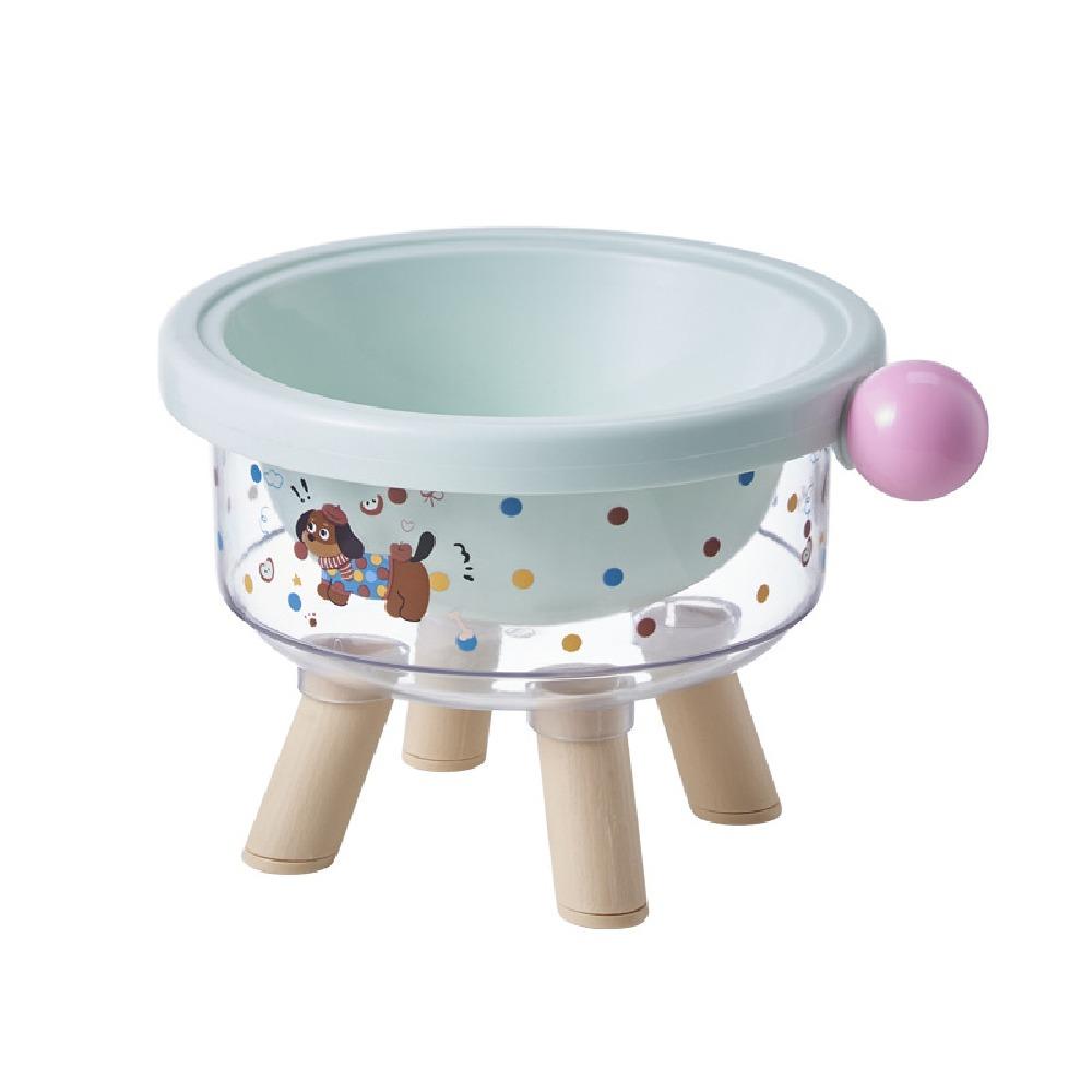 

Anti Slip Pet High Footed Bowl Anti Vomiting Elevated Pet Feeder Bowl Wet Dry Food Green Set A