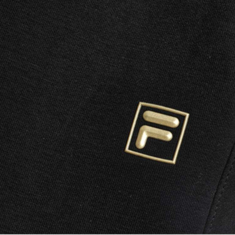 FILA Heritage Series Simple Skin-Friendly Comfortable Breathable Knitted Sports Pants Men bottoms Black F11M318601G-BK
