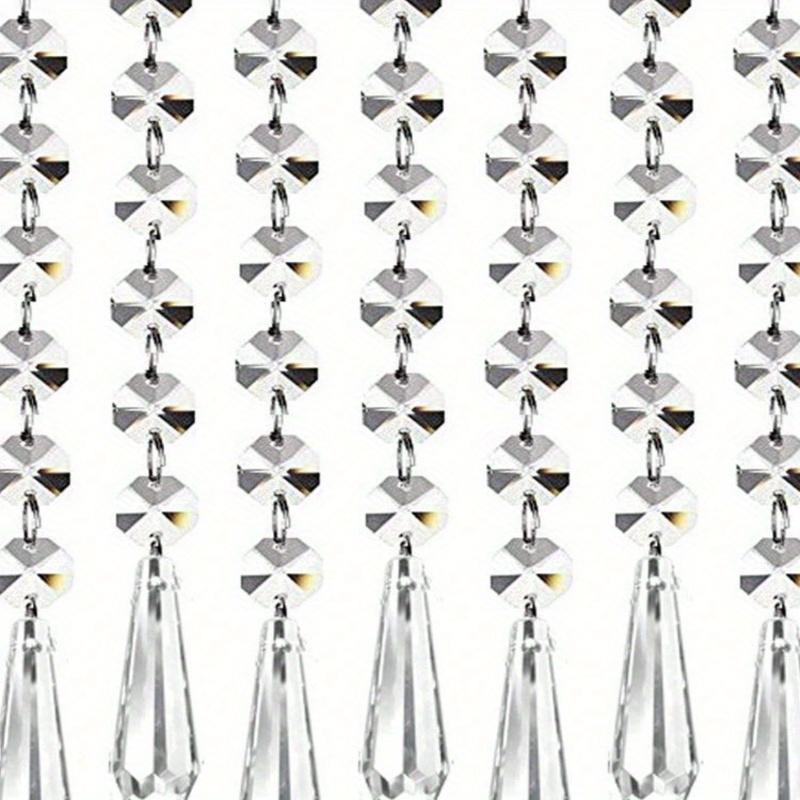 Hängende Kristalle für Mittelstücke Acryl-Kronleuchter Girlande Perlenstränge Prisma Dekorationen Hochzeitsparty Weihnachtsbaumschmuck Klar Taiwan Hergestellt