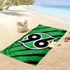 Bold green energy burst Print beach towel, quick drying, suitable for travel, outdoor sports, jogging, the beach and swimming, gift