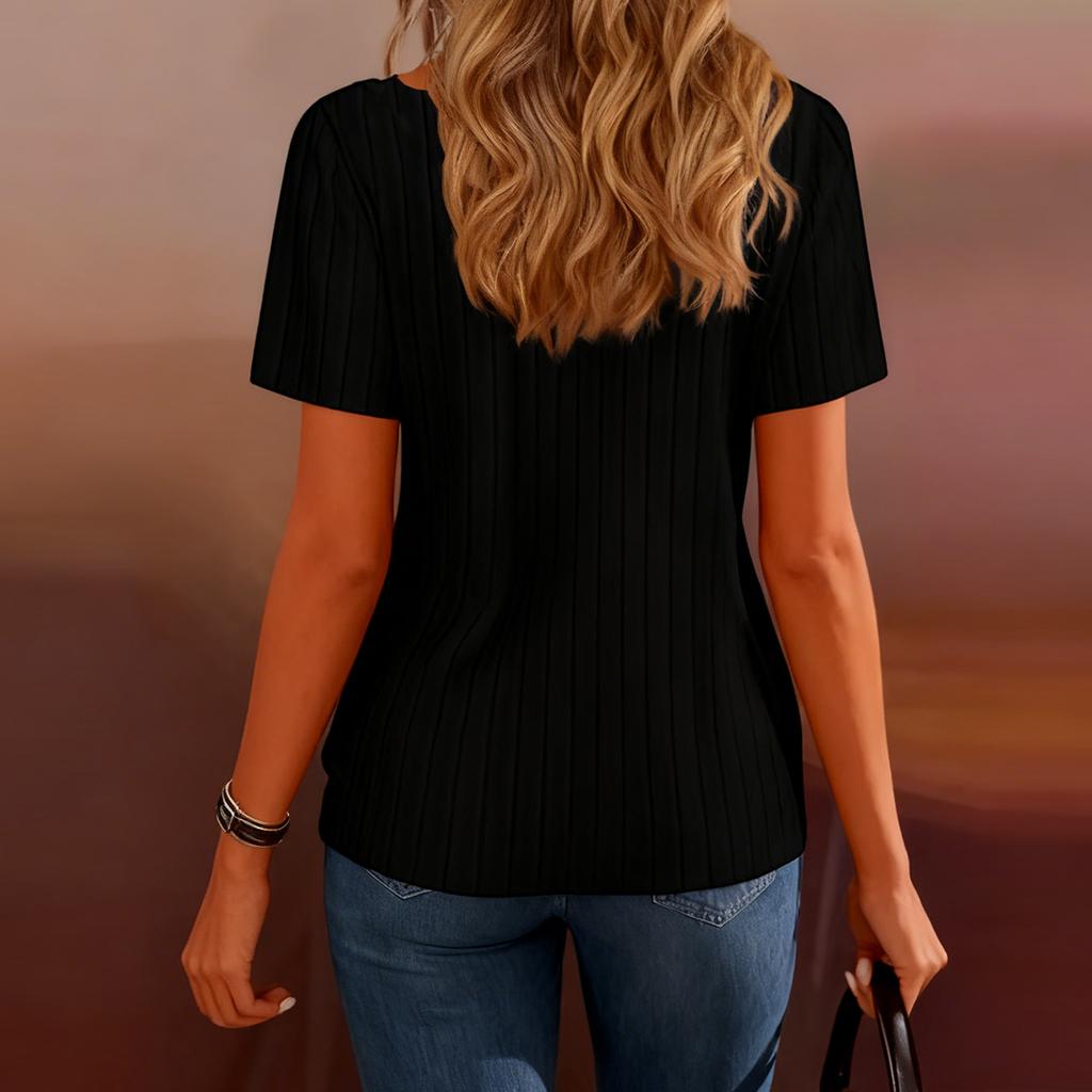 Damen Oberteile Kurzarmhemden Sommeroutfits Frühlingskleidung Lässig