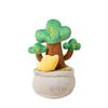 Lifelike Plush Money Tree Potted Plant Cute Desk Decoration For Living Room Display