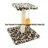 Small Sisal Cat Tree with Scratching Board and Toys