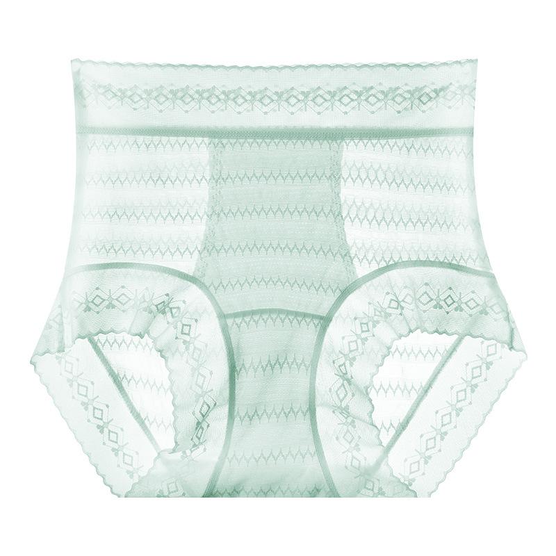 Ladies Summer New Style Pure Sexy Lace Antibacterial Breathable High Waist Triangle Briefs