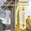 Buiten thermometer Decoratieve Buiten thermometer Waterdicht Geschikt voor Buitenmuur Raam Tuin Kas Terras Garage