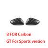 For Chevrolet TRAX CROSSOVER -2026 Carbon Fiber Black Rearview Mirror Decoration Cover Trim Exterior Accessories