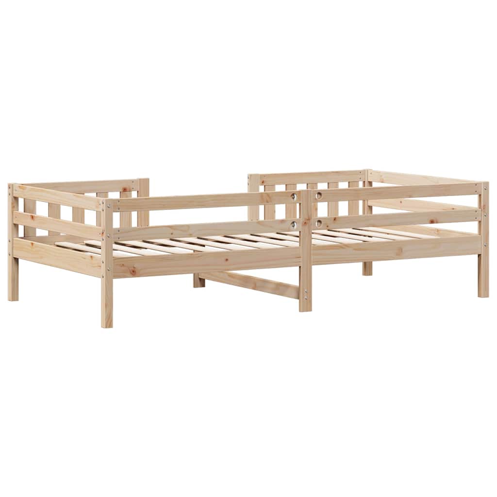 Vidaxl Rama Łóżka Bez Materaca, 90X200 Cm, Lite Drewno Sosnowe