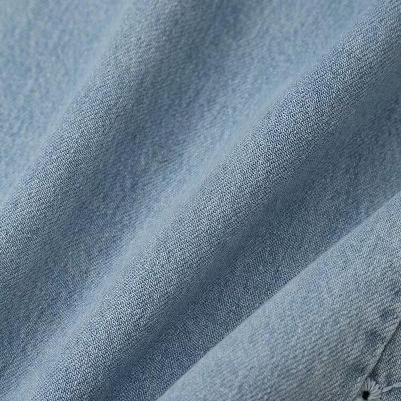 Kaslead New Arrival Women's Clothing Fashion Style Fashion Hollowed-out Embroidered High Waist Loose Denim 6147119