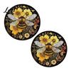 Car Interior Accessories 2PCS Silicone Coaster Heat Resistant Non-Slip Cup Holder Durable Tea Coaster Easy Clean Coffee Mat for Decorative