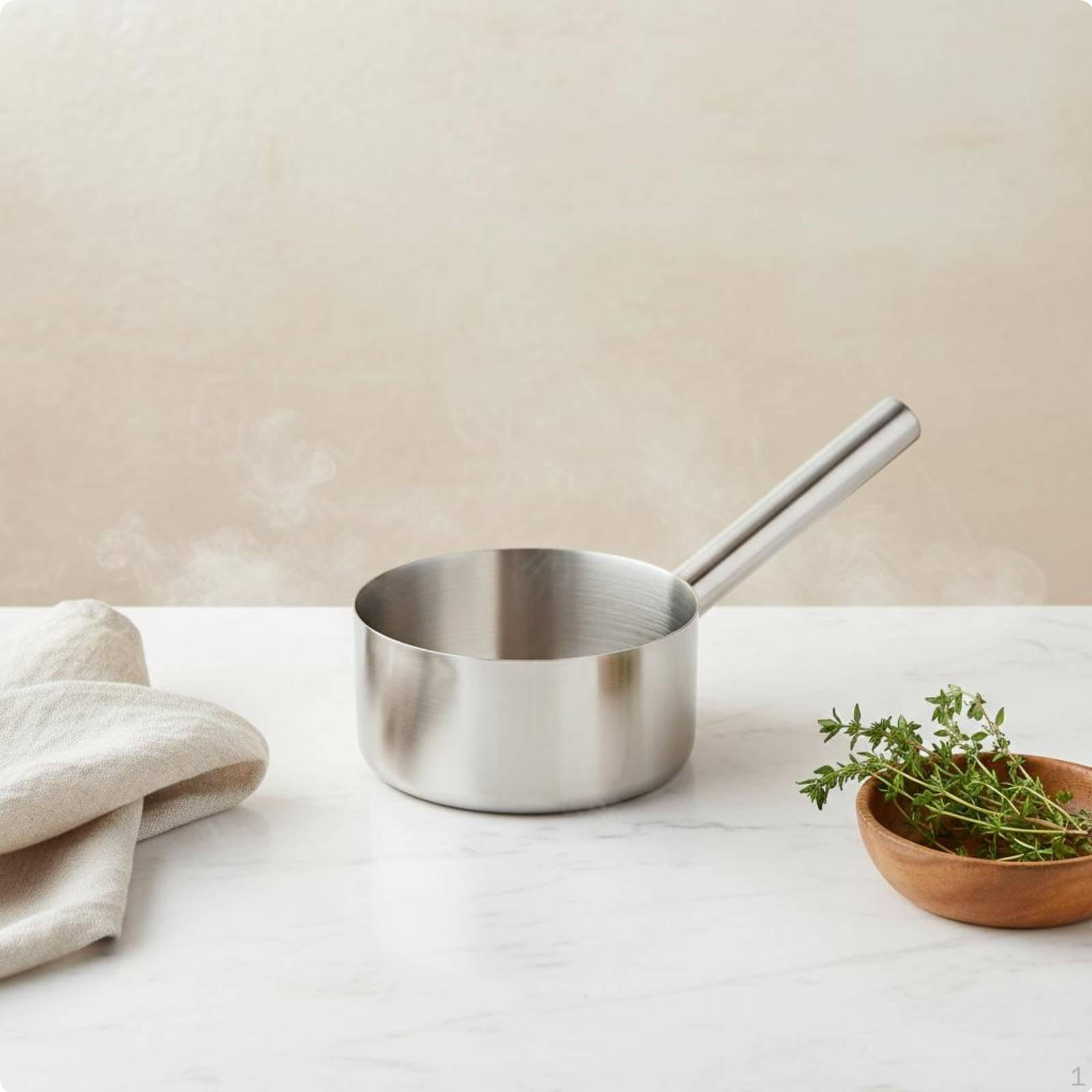 Long Handle Water Dipper Thickened Stainless Steel Ladle Food Flat Bottom 1.5L Thickened