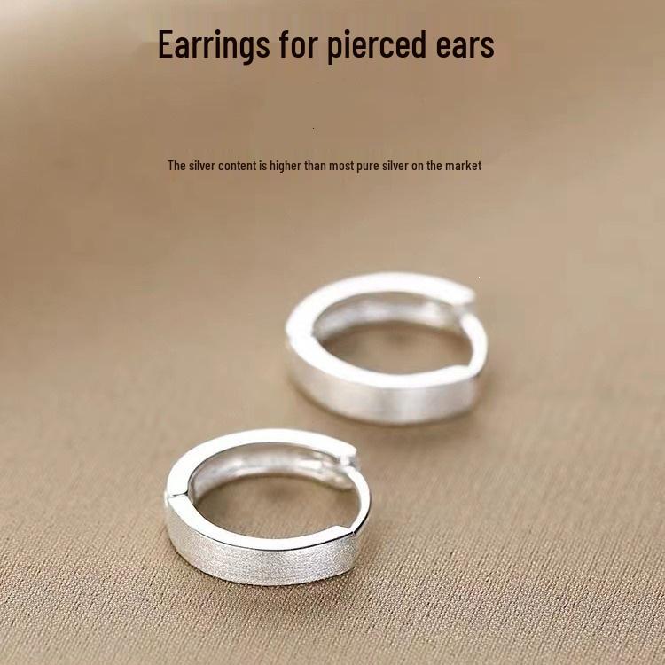 2023 Bestseller: High-End 925 Sterling Silver Hoop Earrings for Women - Light Luxury Studs