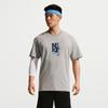 Men's Retro Loose Fit Short-Sleeve Sport Knit Top IM5043
