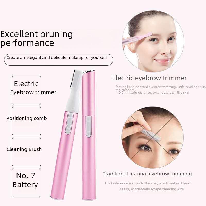 Women's Electric Eyebrow Trimmer, Mini Shaver & Hair Remover