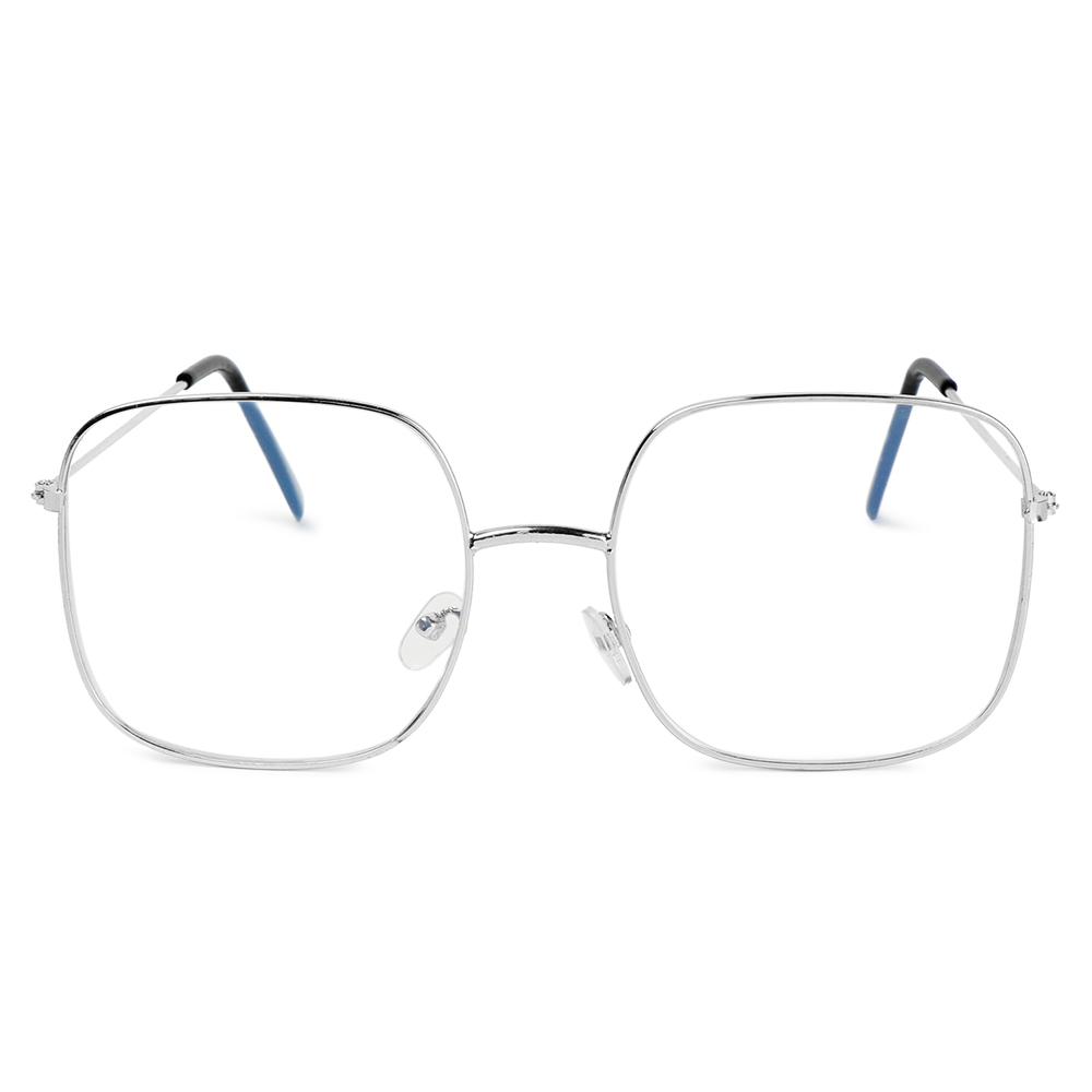 Protection Metal Frame Eyewear Oversized Eyeglasses Vintage Square Glasses Anti Blue Light Glasses