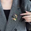 Seamless Magnetic Fastener Zebras Inspired Brooch Sustainable Recycled Material Zebras Print Magnetic Pin Fashion Jewelry