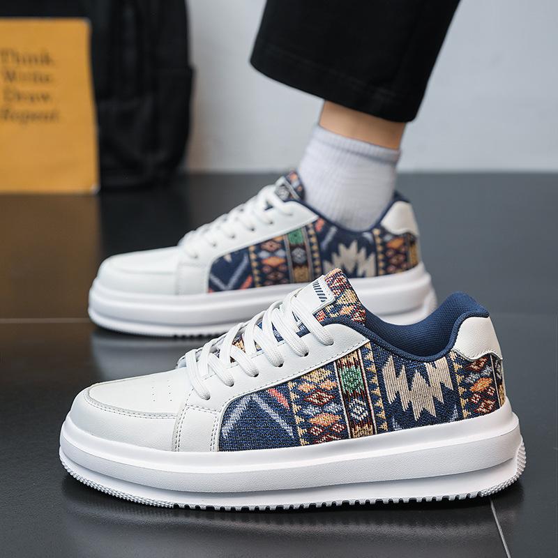 

39-47 Large Size Men s Casual Sneakers Fashion Designer Colorblock Vulcanized Shoes Comfortable Heightening Platform Shoes 2025 39