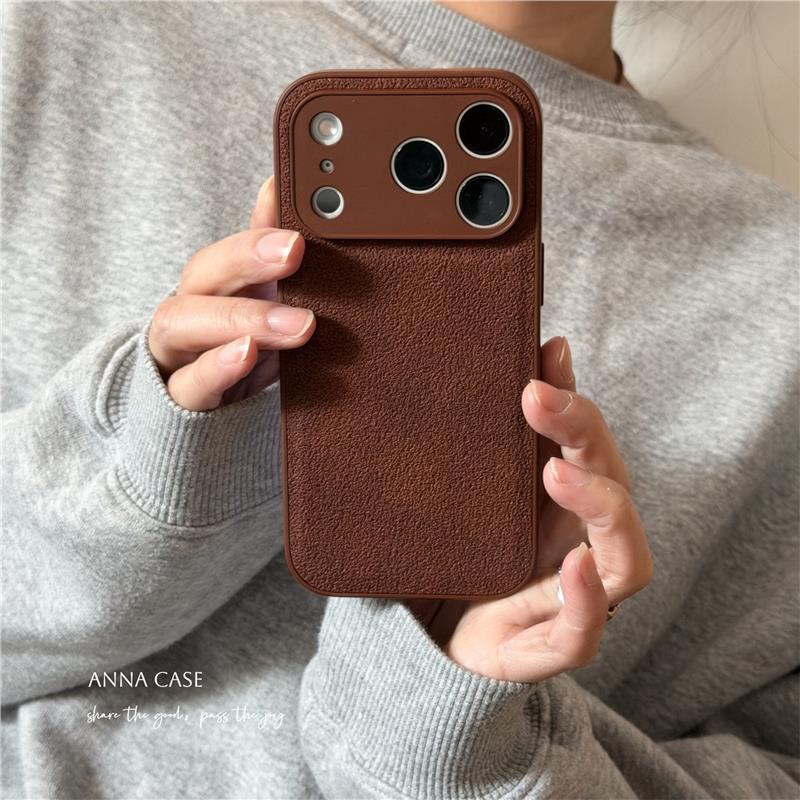 

Retro Red-Brown Leather Phone Case for iPhone 17 Pro Max/14/13