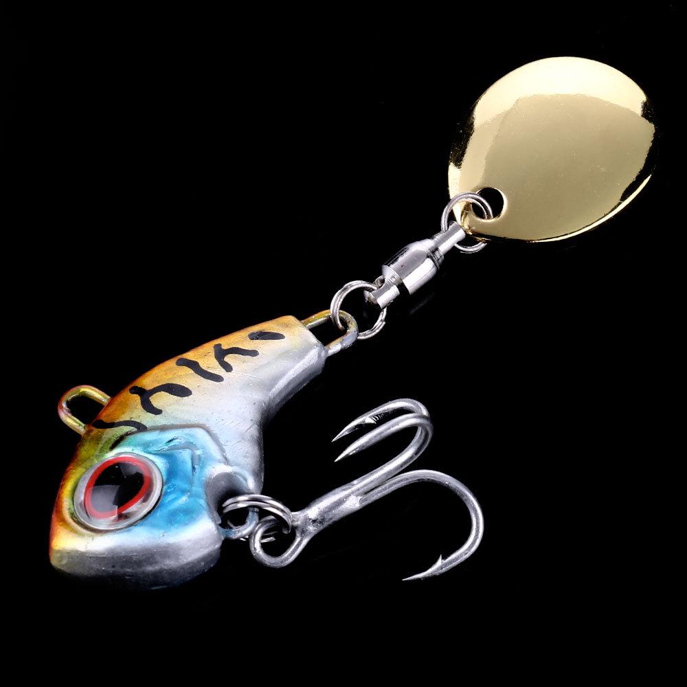 Hengjia Vib Spinner: Rotating Artificial Lure for Sea Bass & Culter