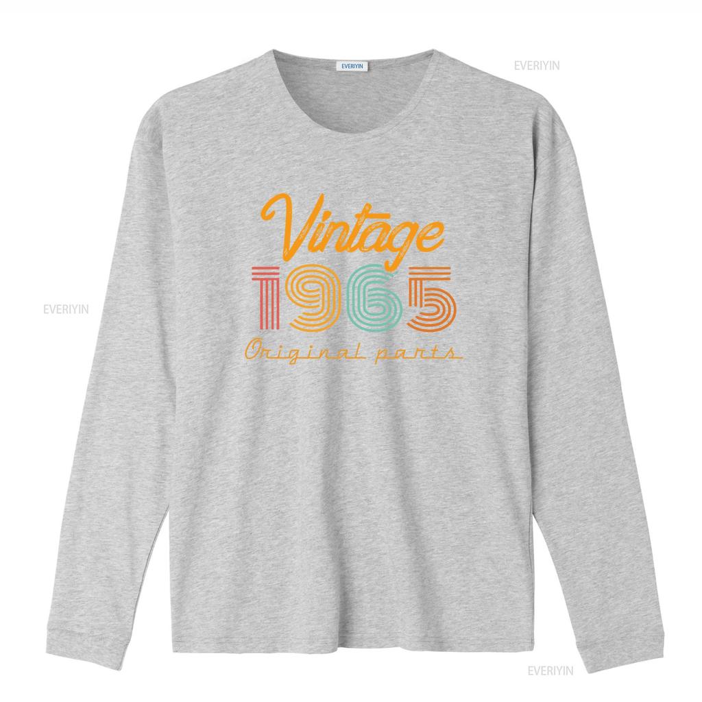 58th Birthday T Shirt Vintage 1965 for Retro vintage Washed Unisex fashion Versatile streetwear Soft Comfortable Stretched