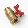 1 Piece Air Compressor Water Gas Oil Shut Off Valve Butterfly Stem Brass Ball Valve 1/4" 3/8" 1/2" Bsp Threaded Male To Female