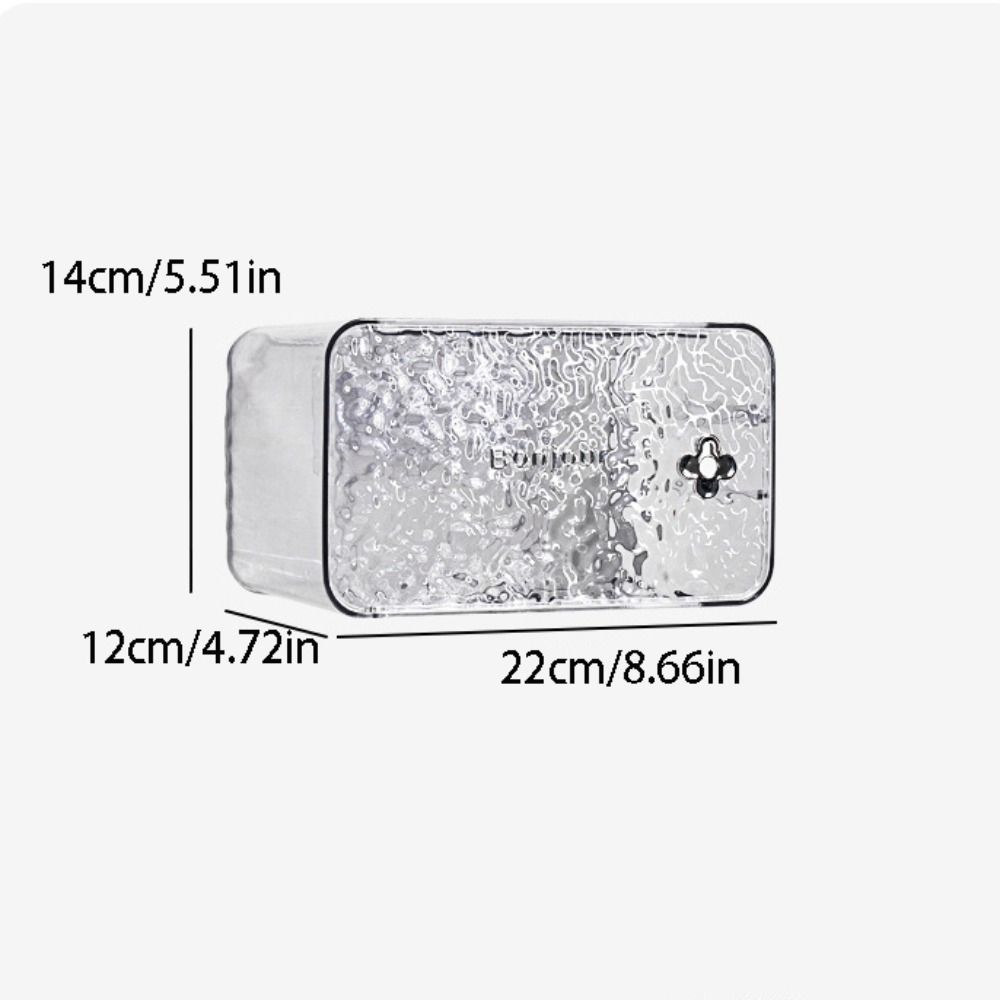 Transparent Napkin Storage Box Plastic Paper Box Storage Container Tissue Box  Living Room