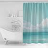 Vintage Sky Clouds Bathroom Shower Curtain Artistic Colorful Bath Rug Decoration for Home Decor