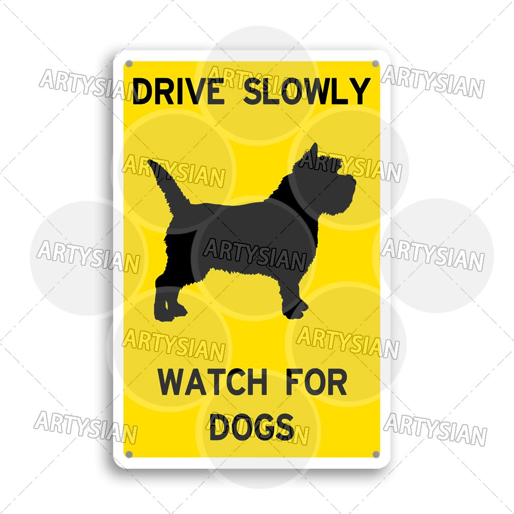 Beware of Dog Warning Metal Sign No Dogs Allowed Do Not Leave Dog Pet safety Dog Friendly Café Guide Dods Welcome Plaque