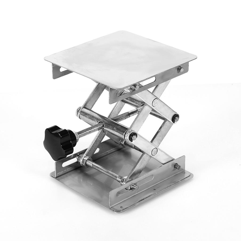 100X100mm Lab Lift Lifting Platforms Stand Rack Scissor Stainless Steel