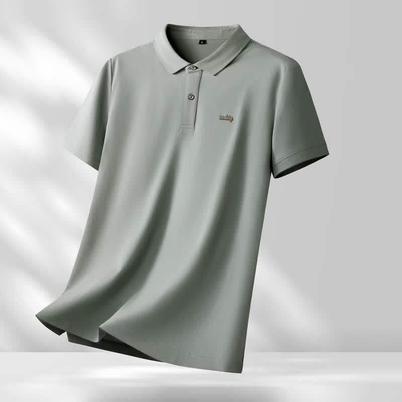 Tucano Men's Lyocell-Cotton Blend Lightweight Plus Size Polo Shirt