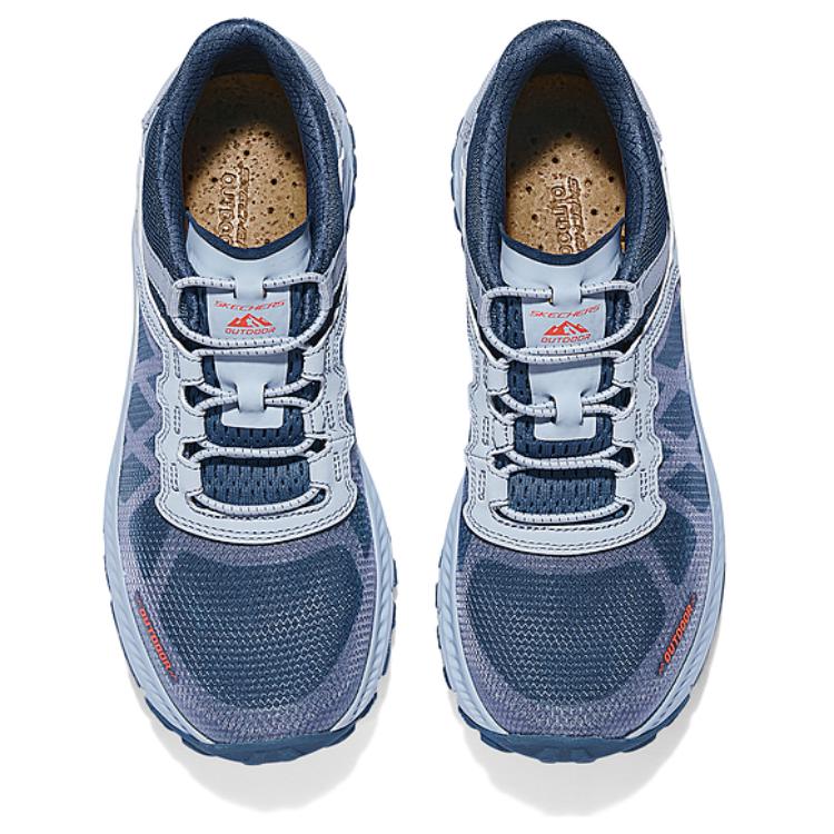 Skechers Go Walk Outdoor Fashion Versatile Durable Breathable Low-Top Hiking Shoes Women hiking shoes Light-Blue 180152-LTBL