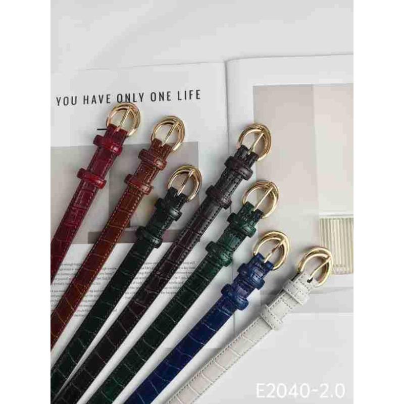 Women's Belt Women's Leather Thin Belt Fashion Versatile Casual Decoration Small Belt Belt