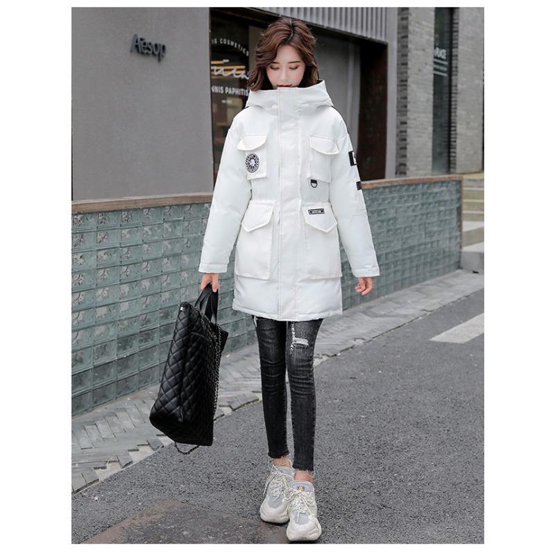 Korean Version of Loose Down Cotton-padded Clothes, New Tooling, Winter Cotton-padded Clothes, Women's Medium and Long Coats