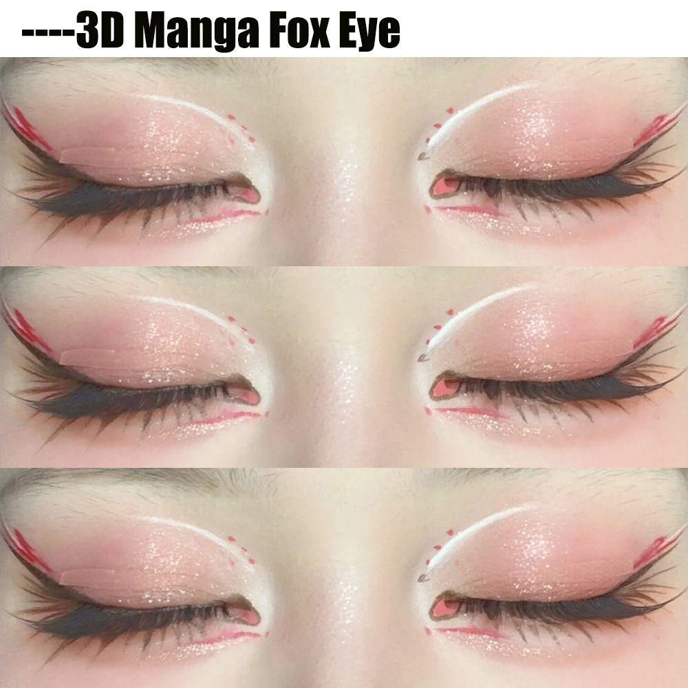 Naturbraune Wimpern-Büschel 3D Manga Fox Eye Einzelwimpern DIY Wimpernverlängerungen