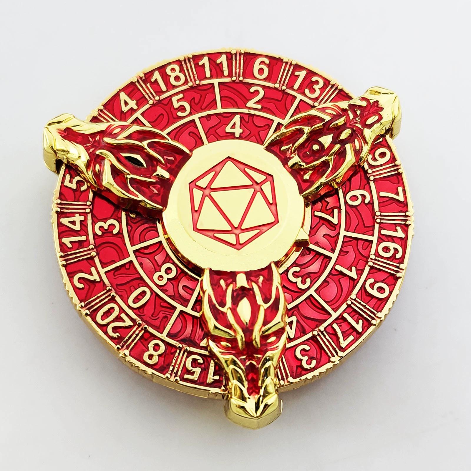 

Металлические игральные кости DND 7-в-1 с гироскопом для пальцев, многогранник, Dungeons and Dragons Mini Edition, поворотный стол, группа для бега COC