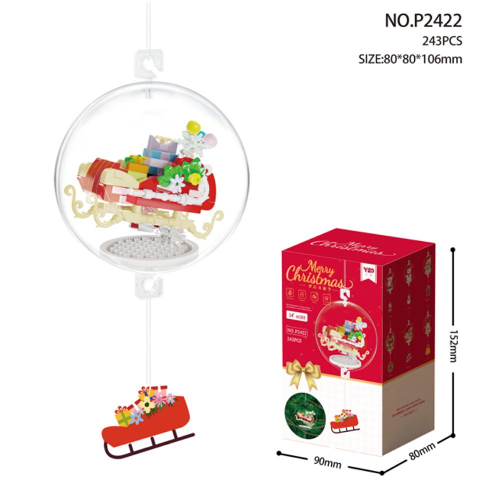 Christmas Pendant Ball Building Blocks Mini Bricks Bell Snowman Santa Claus Christmas Tree Decorations For Home Christmas Gifts