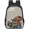 Ruime rugzak met Zelda-thema voor kinderen, lichtgewicht en ergonomische schooltas
