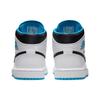 Air Jordan 1 Mid Laser Blue Men Sneakers White Black 554724-141