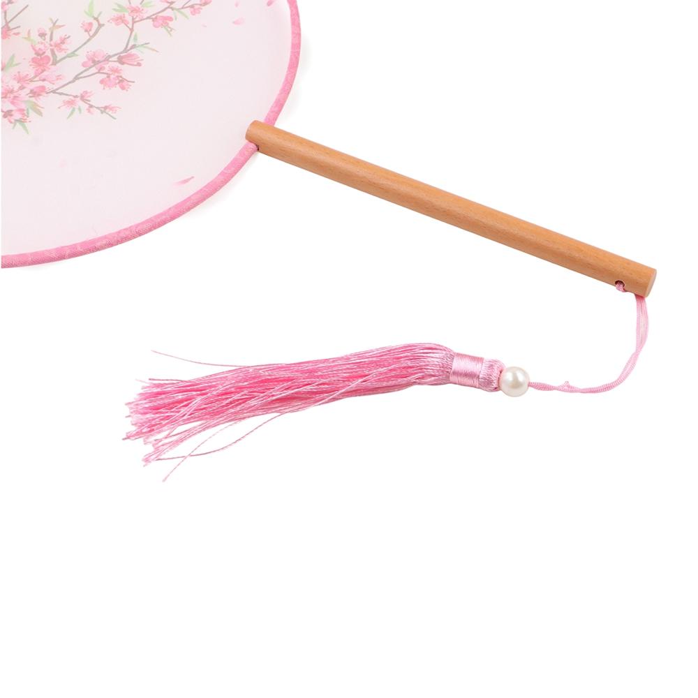 Wooden Handle Wedding Decoration Chinese Style Group Fan Photography Prop Decorative Fans Dance Fan