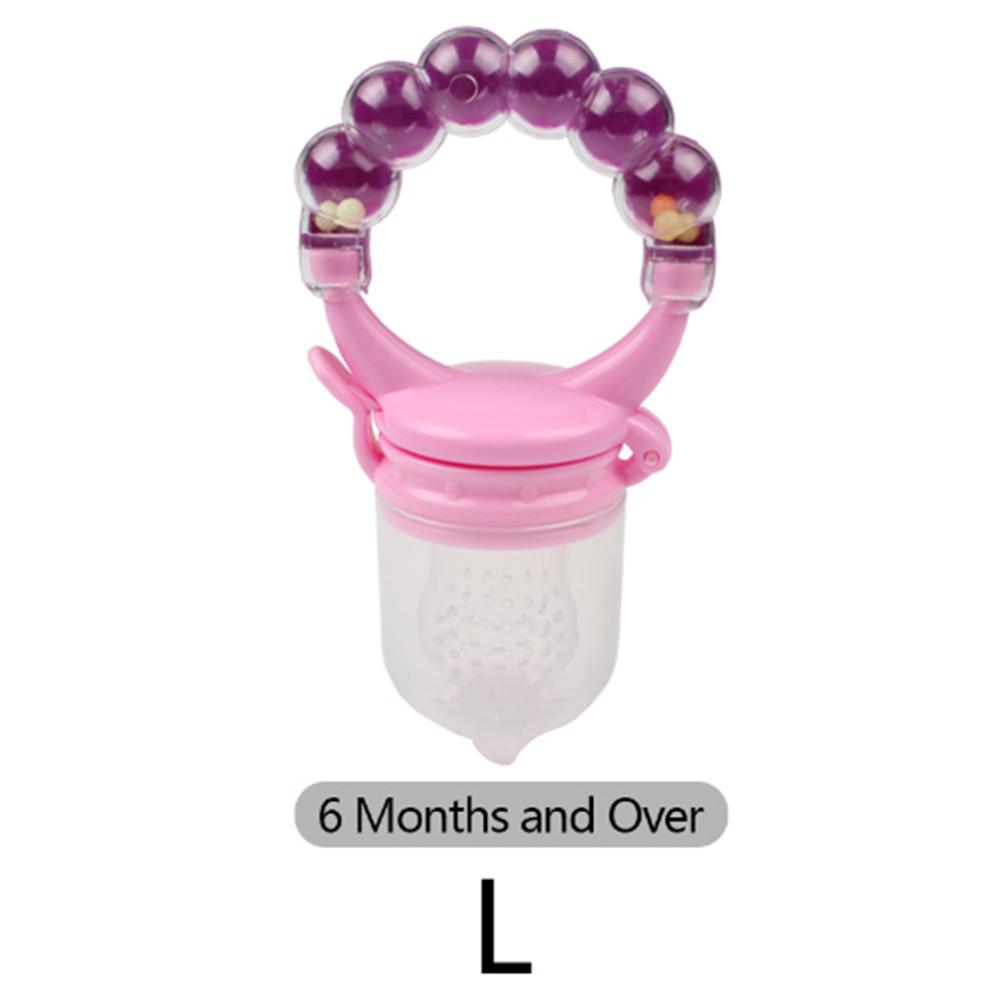 1Pcs Baby Pacifier Fresh Fruits Food Silicone Nipple Holder Funny Rattle Kids Food Feeder Nipples