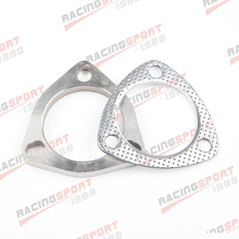 S+ 3 Bolt 2.75 Inch Inlet Exhaust Downpipe Flange & Exhaust Gasket Kit